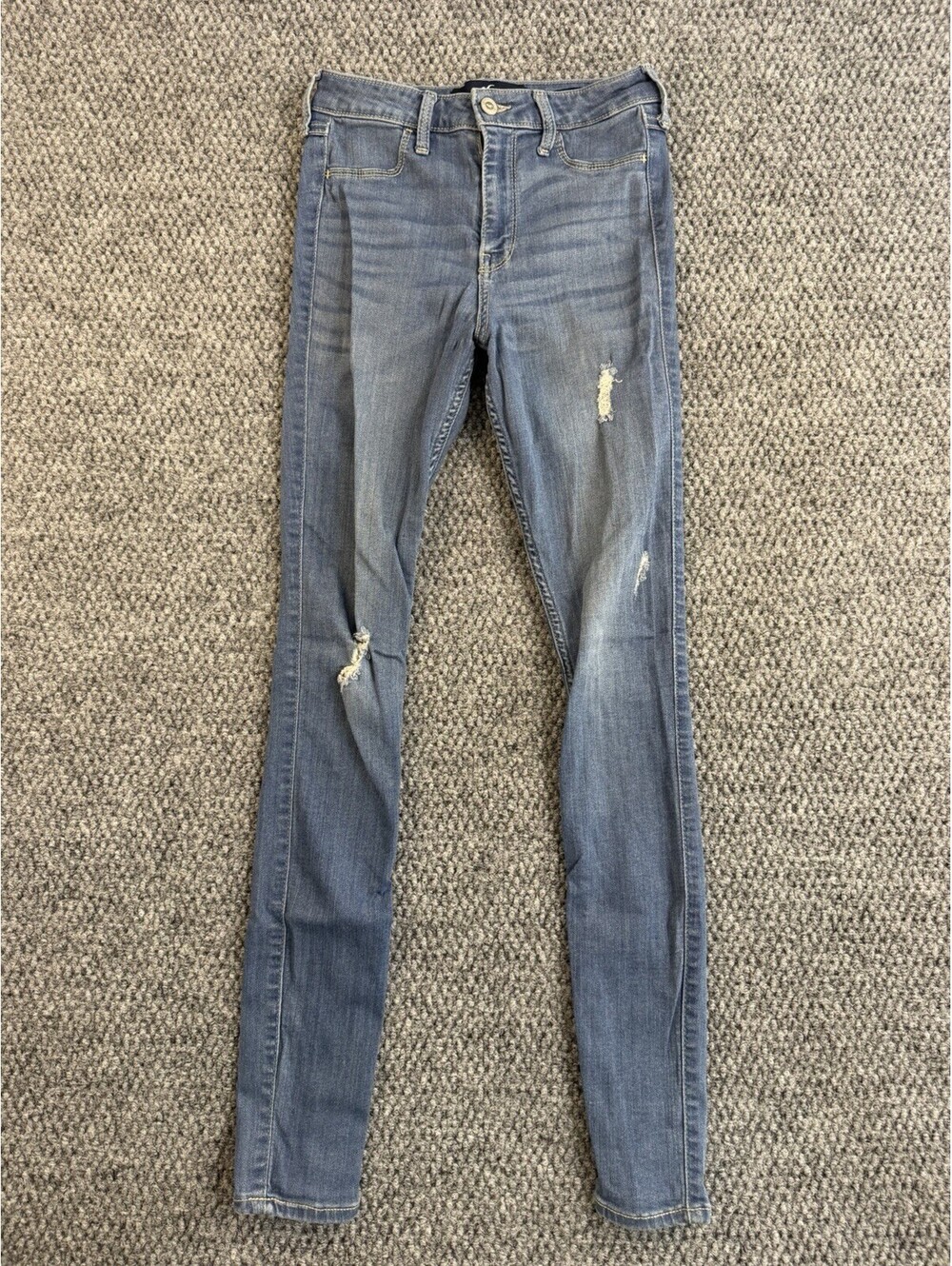 Hollister Womens W26 L30 High Rise Skinny Distressed Jeans